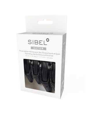 Sibel Gator Verdeelclips Haaienbek 2x 9cm + 2x 11cm Zwart