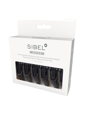 Sibel Gator Verdeelclips Haaienbek 11cm 6st. Zwart