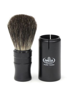 Omega Scheerkwast 100% Black Badger Reiskwast 9cm