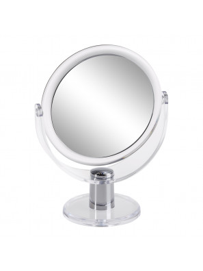 Miroir sur pied 18cm 5x loupe