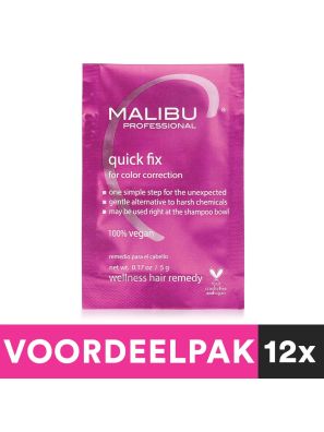 12 pièces Malibu C Quick Fix Colour Correction Sachet 5gr. Pack Avantage