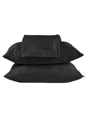 Beauty Pillow Dekbedovertrek Set Black - 200x200/220cm