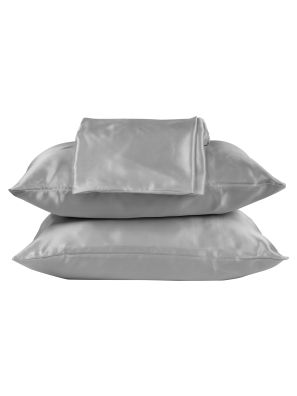 Beauty Pillow Dekbedovertrek Set Silver - 200x200/220cm