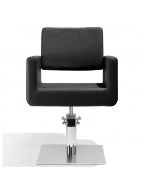 Sibel Kappersstoel Felicitas Zwart met Vierkante Voet