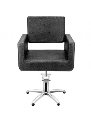 Sibel Kappersstoel Felicitas Croco Zwart met 5 Stervoet