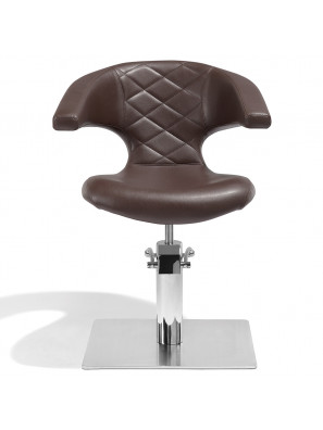 Sibel Kappersstoel Sensualis Bruin met Vierkante Voet