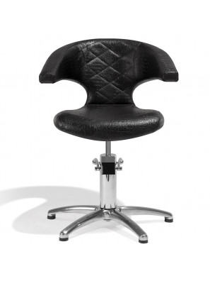 Sibel Kappersstoel Sensualis Croco Zwart met 5 Stervoet