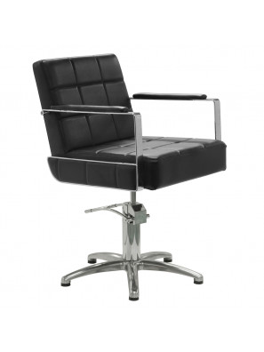 Sibel Kappersstoel Celestino Zwart met 5 Ster Voet