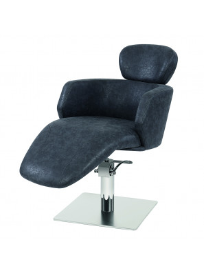 Sibel Kappersstoel Ariana Zwart met Vierkante Voet