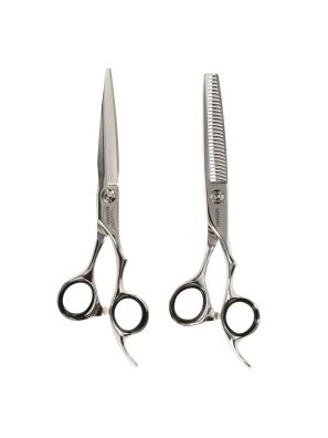 Kessaku Hairdressing Scissors Japanese Steel Set 404 6.0 + 405 6.0 Effileer
