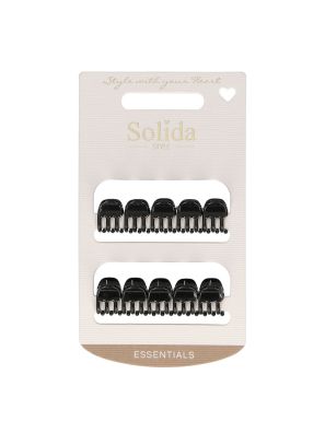 Solida Klemmetjes Zwart Klein 10st.