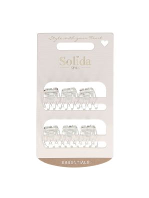 Solida Klemmetjes Transparant Medium 6st.
