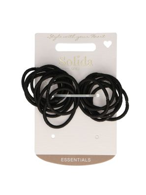 Solida Elastiekjes Zwart Klein 15st.
