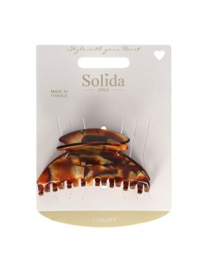 Solida Clip Amber Bruin Medium