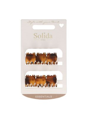 Solida Clamps Brown Havanna Mat Medium 6pcs.