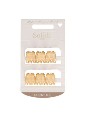 Solida Klemmetjes Goud Parelmoer Medium 6st.