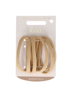 Solida Rubber Bands Blonde Soft Large 6pcs.