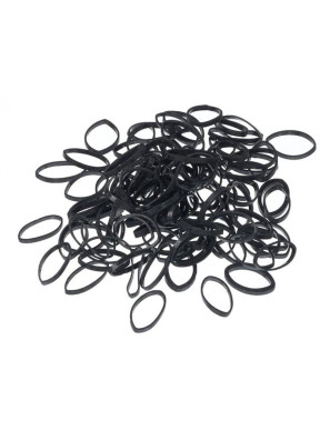 Solida Mini Elastiekjes Zwart 100st.