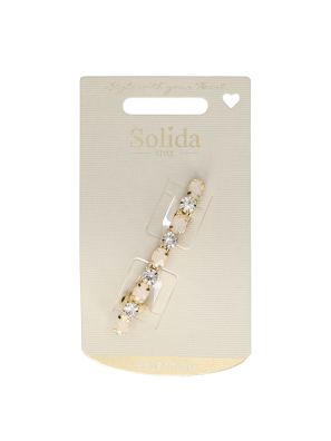 Solida Speld met Strass en Parelmoer Steentjes