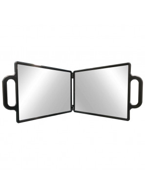 Miroir Anthracite double face avec poignées
