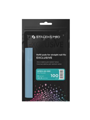 Staleks Pro Adhesive File Refill Exclusive 22/100 Grit Straight 50pcs.