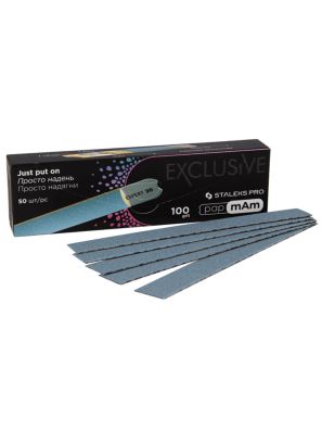 Staleks Pro Files Disposable Exclusive 22/100 Grit Straight 50pcs.