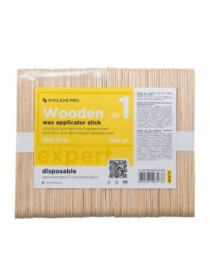 Staleks Pro Wooden Wax Applicator Sticks Expert 10 150 x 17mm 100st.