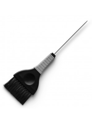 Verfkwast Zwart Breed met Pin