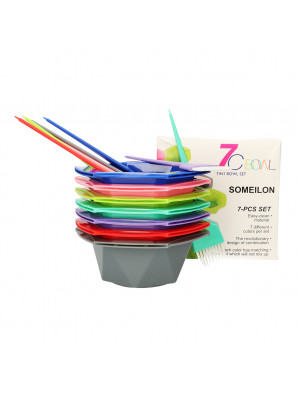 Verfbakjes Multi Color 7 Stuks incl Verfkwast 7 Stuks