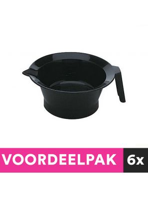 6 Stuks Verfbakje met Handvat Zwart Voordeelpakket