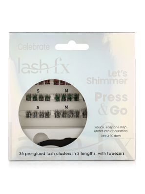 Lash FX Press & Go Pre-Glued Lash Clusters Let's Shimmer Celebrate